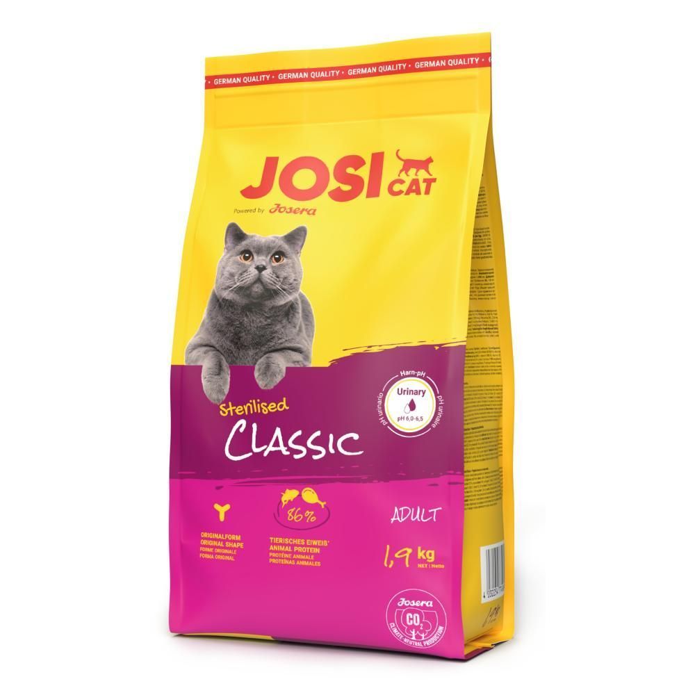 Сухий корм для котів Josera JosiCat Sterilised Classic Adult 1,9 кг - домашня птиця Сухий корм для котів Josera JosiCat Sterilised Classic Adult 1,9 кг - домашня птиця