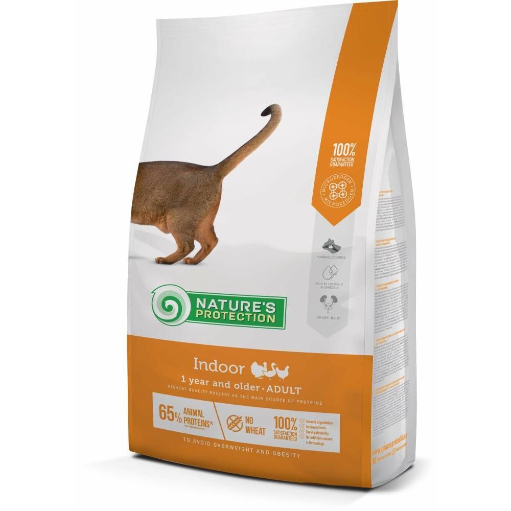 Сухой корм для кошек Nature's Protection Indoor Adult 7 кг - домашняя птица Сухой корм для кошек Nature's Protection Indoor Adult 7 кг - домашняя птица