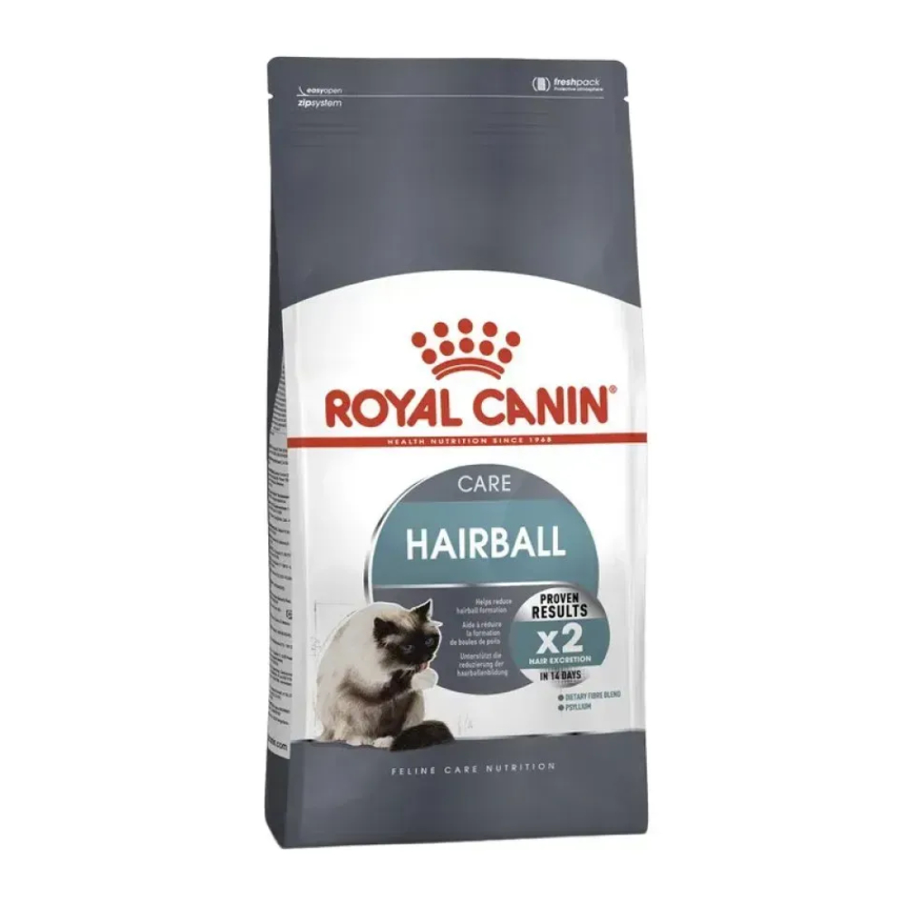 Набор сухого и влажного корма для кошек Royal Canin Hairball Care 2 кг + 4 шт. по 85 г