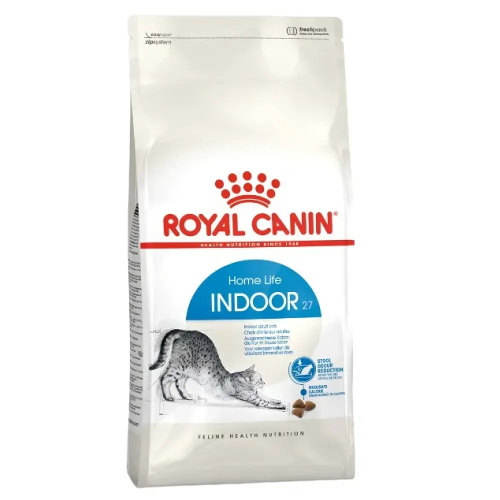 Набір сухого та вологого корму для котів Royal Canin Indoor 27 2 кг + 4 шт х 85 г