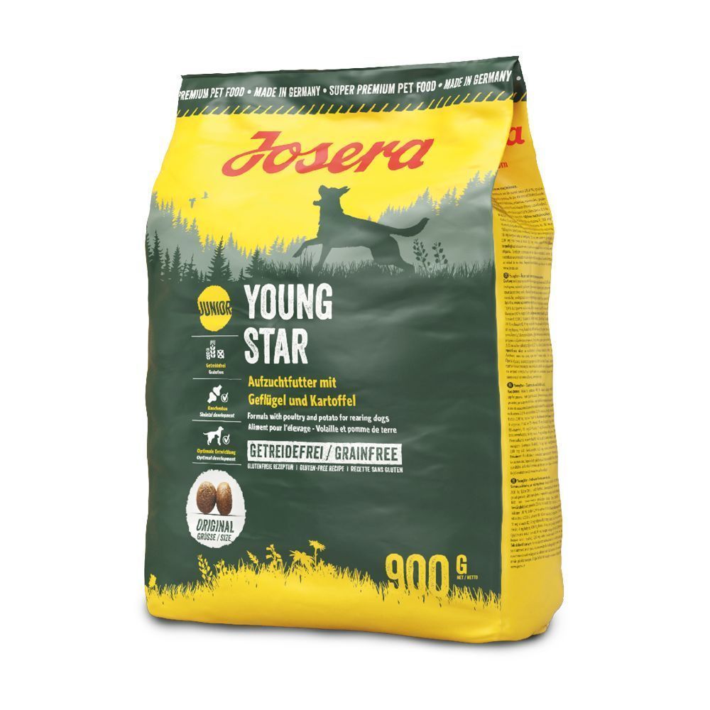 Сухий корм для цуценят Josera Young Star 900 г - домашня птиця та картопля Сухий корм для цуценят Josera Young Star 900 г - домашня птиця та картопля