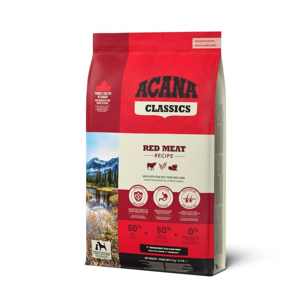 Сухий корм для собак Acana Classics Red Meat Recipe 9,7 кг - асорті Сухий корм для собак Acana Classics Red Meat Recipe 9,7 кг - асорті