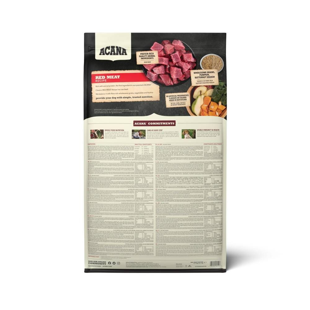 Сухий корм для собак Acana Classics Red Meat Recipe 9,7 кг - асорті Сухий корм для собак Acana Classics Red Meat Recipe 9,7 кг - асорті