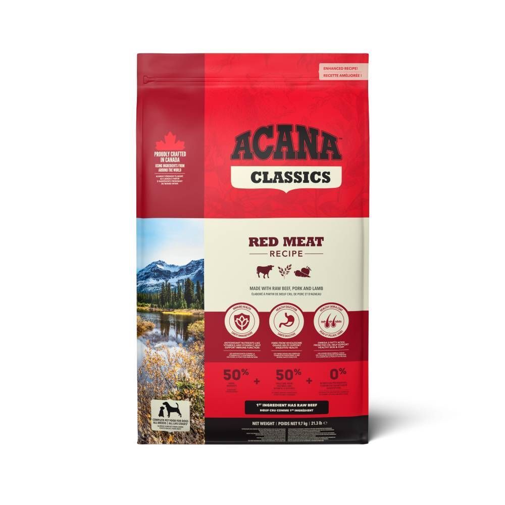 Сухий корм для собак Acana Classics Red Meat Recipe 9,7 кг - асорті Сухий корм для собак Acana Classics Red Meat Recipe 9,7 кг - асорті