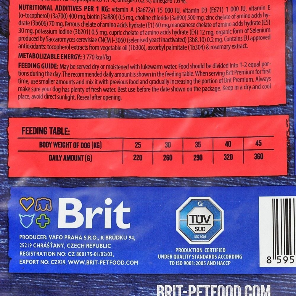 Cухий корм для собак Brit Premium Dog Adult L 15 кг - курка