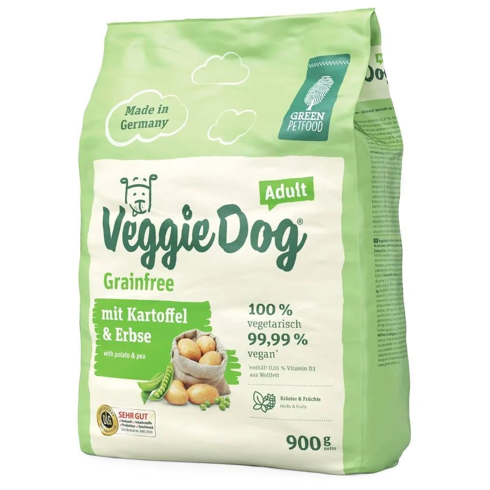 Сухой корм для собак Green Petfood VeggieDog Adult Grainfree 900 г - картофель и горох Сухой корм для собак Green Petfood VeggieDog Adult Grainfree 900 г - картофель и горох