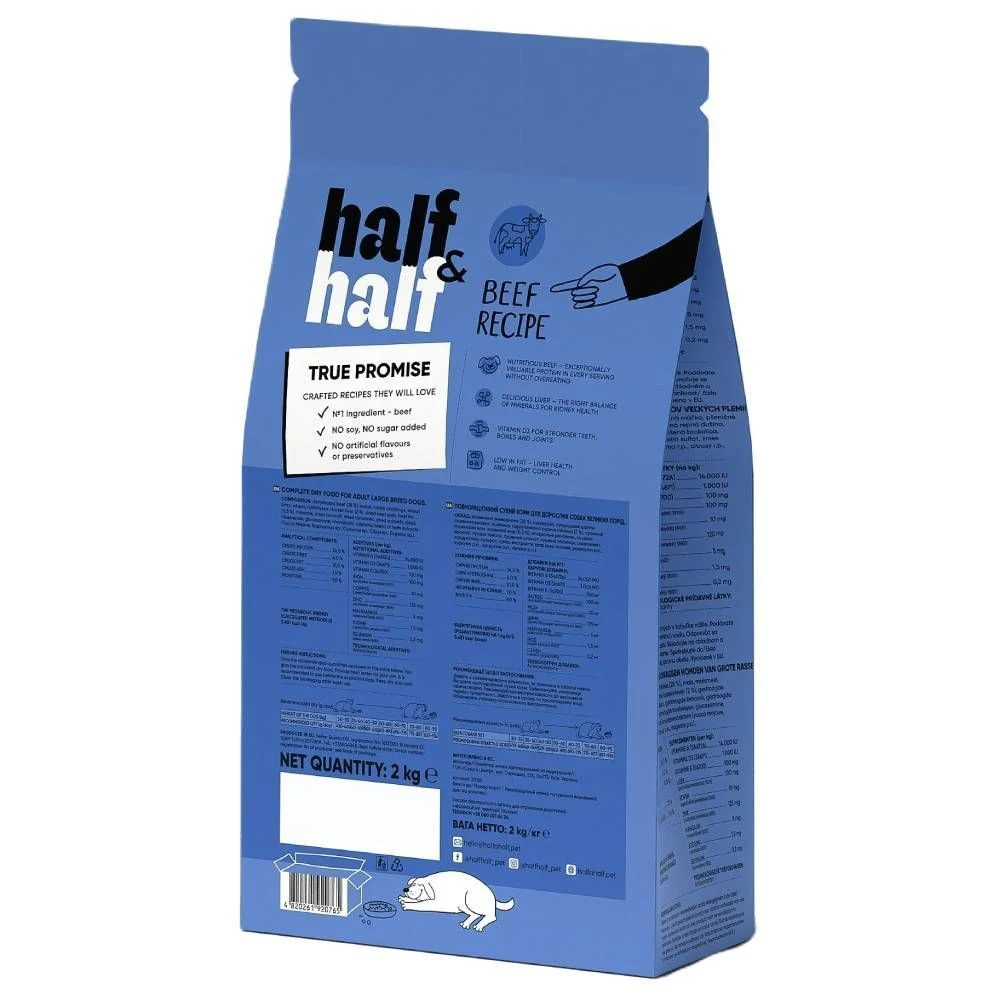 Π‘ΡΡ
ΠΎΠΉ ΠΊΠΎΡΠΌ Π΄Π»Ρ ΡΠΎΠ±Π°ΠΊ Half&Half Large Breed 2 ΠΊΠ³ - Π³ΠΎΠ²ΡΠ΄ΠΈΠ½Π° Π‘ΡΡ
ΠΎΠΉ ΠΊΠΎΡΠΌ Π΄Π»Ρ ΡΠΎΠ±Π°ΠΊ Half&Half Large Breed 2 ΠΊΠ³ - Π³ΠΎΠ²ΡΠ΄ΠΈΠ½Π°