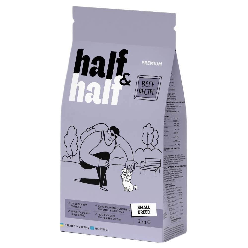 Π‘ΡΡ
ΠΎΠΉ ΠΊΠΎΡΠΌ Π΄Π»Ρ ΡΠΎΠ±Π°ΠΊ Half&Half Small Breed 2 ΠΊΠ³ - Π³ΠΎΠ²ΡΠ΄ΠΈΠ½Π° Π‘ΡΡ
ΠΎΠΉ ΠΊΠΎΡΠΌ Π΄Π»Ρ ΡΠΎΠ±Π°ΠΊ Half&Half Small Breed 2 ΠΊΠ³ - Π³ΠΎΠ²ΡΠ΄ΠΈΠ½Π°