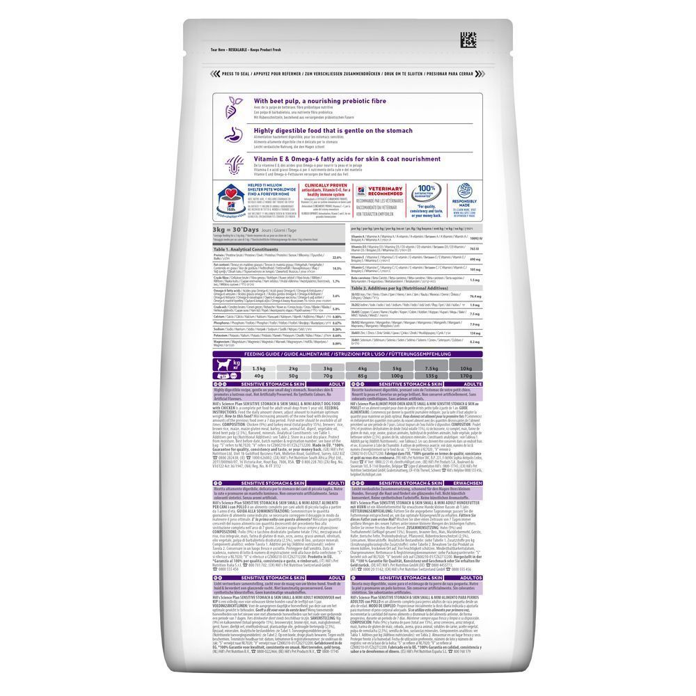 Сухий корм для собак Hill’s Science Plan Sensitive Stomach&Skin Small&Mini Adult 1,5 кг - курка