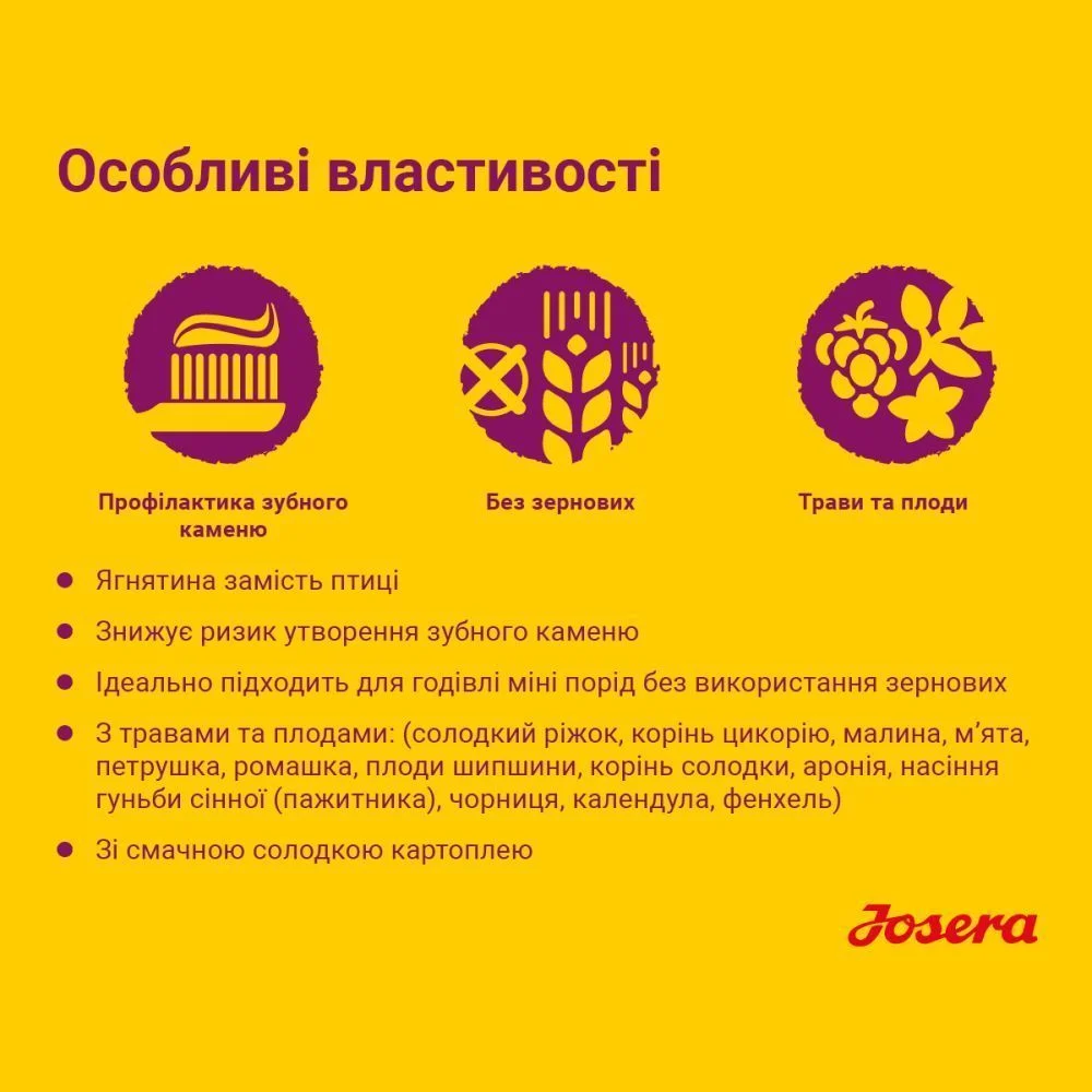 Сухий корм для собак Josera Mini Deluxe Adult 10 кг - ягня Сухий корм для собак Josera Mini Deluxe Adult 10 кг - ягня