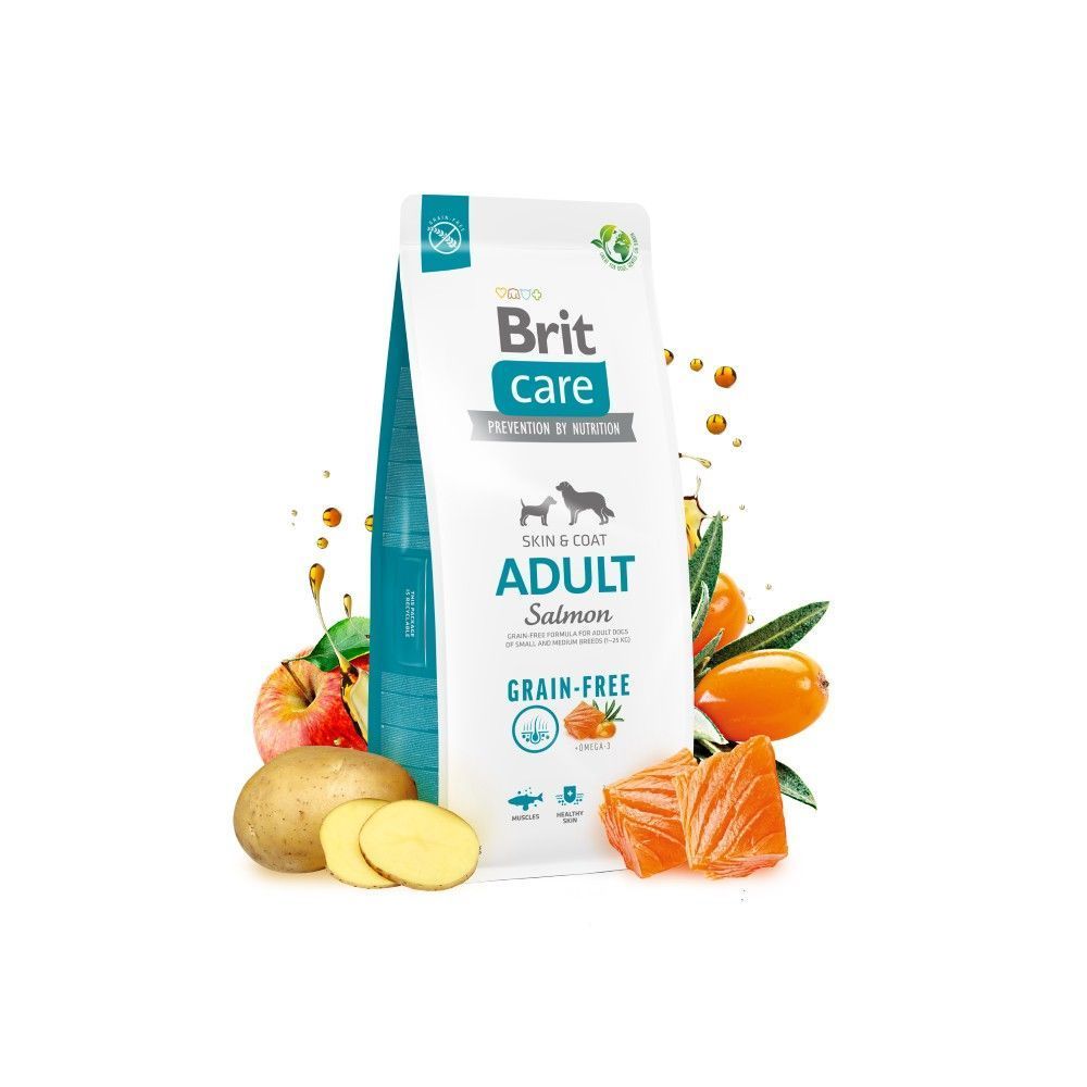 Сухий корм для собак Brit Care Grain-free Adult 1 кг - лосось