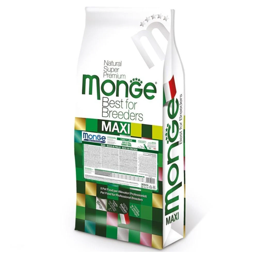Сухий корм для собак Monge Maxi Adult 15 кг - курка та рис Сухий корм для собак Monge Maxi Adult 15 кг - курка та рис