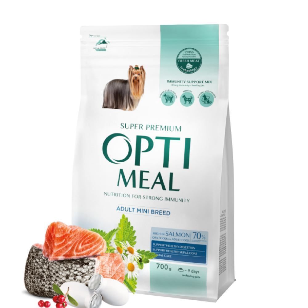 Сухий корм для собак Optimeal Mini Breed Adult 700 г - лосось Сухий корм для собак Optimeal Mini Breed Adult 700 г - лосось
