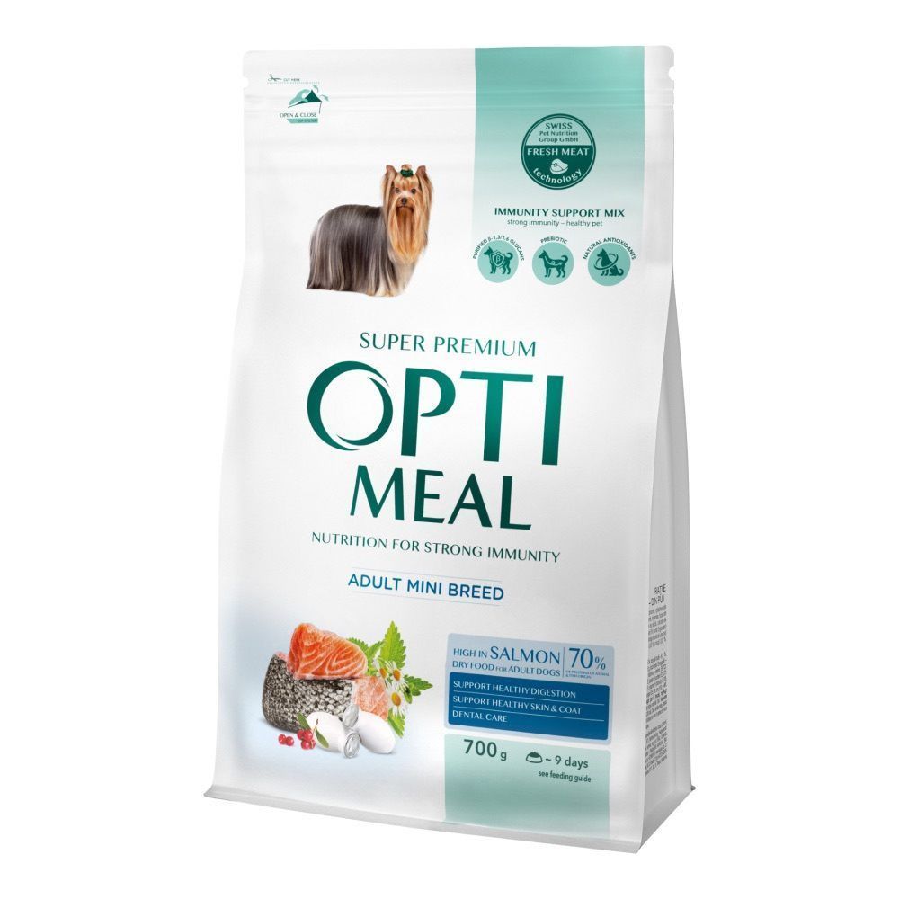 Сухий корм для собак Optimeal Mini Breed Adult 700 г - лосось Сухий корм для собак Optimeal Mini Breed Adult 700 г - лосось
