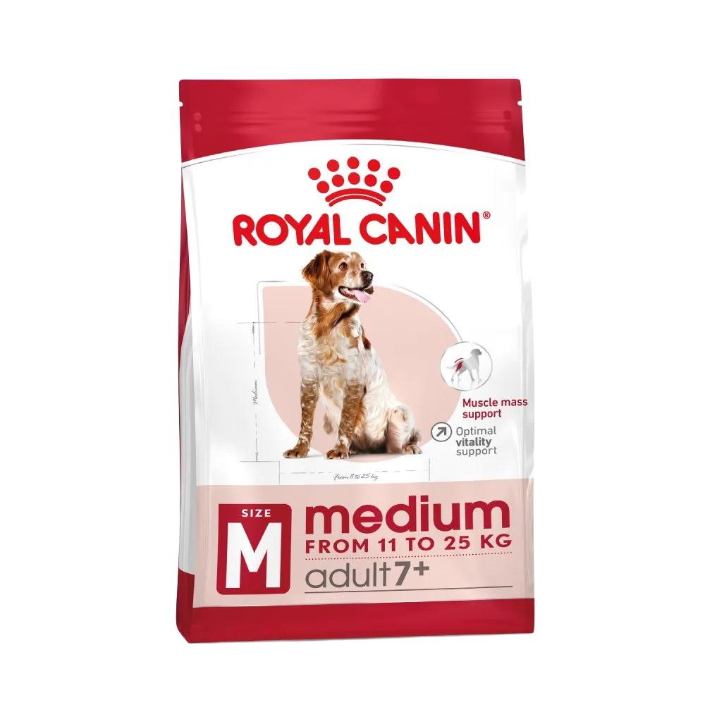 Сухий корм для собак Royal Canin Medium Adult 7+, 4 кг