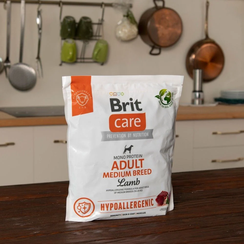 Сухий корм для собак Brit Care Hypoallergenic Medium Breed Adult 1 кг - ягня