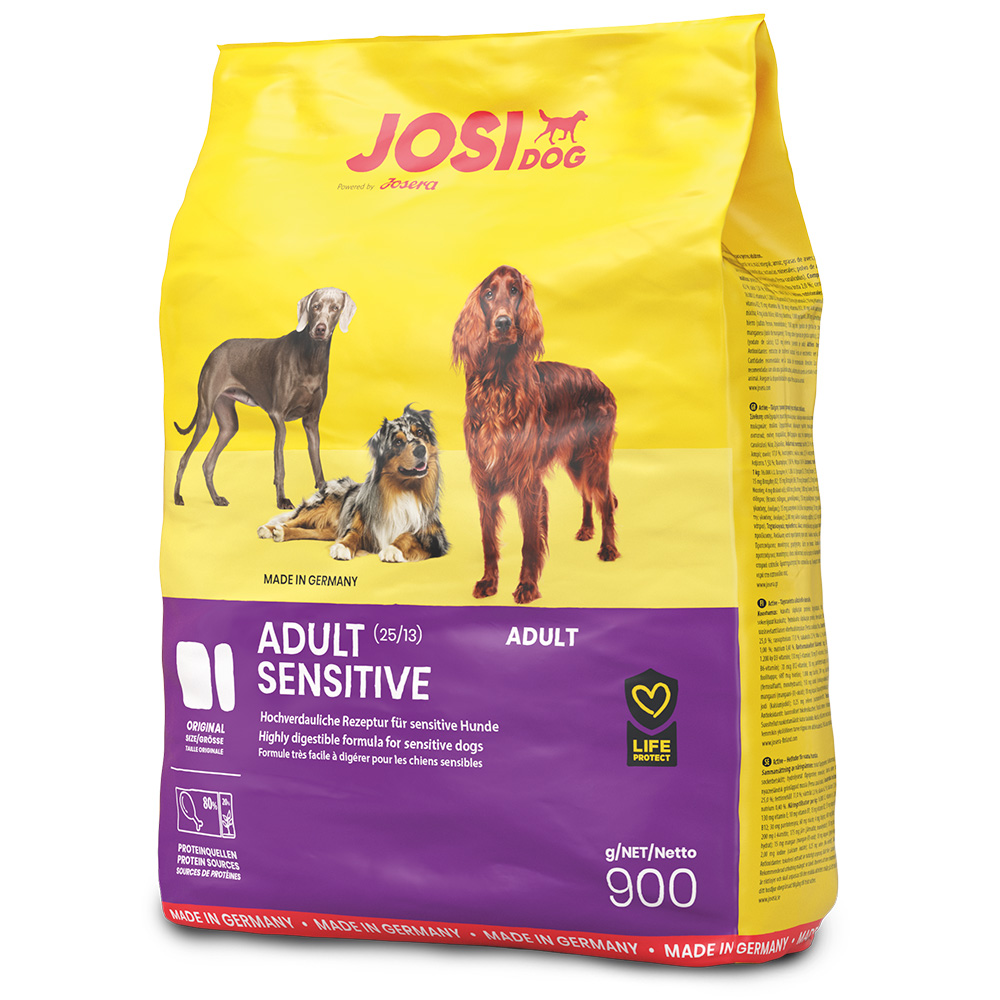 Сухой корм для собак всех пород с чувствительным пищеварением Josera JosiDog Adult Sensitive 900 г (домашняя птица) Сухой корм для собак всех пород с чувствительным пищеварением Josera JosiDog Adult Sensitive 900 г (домашняя птица)