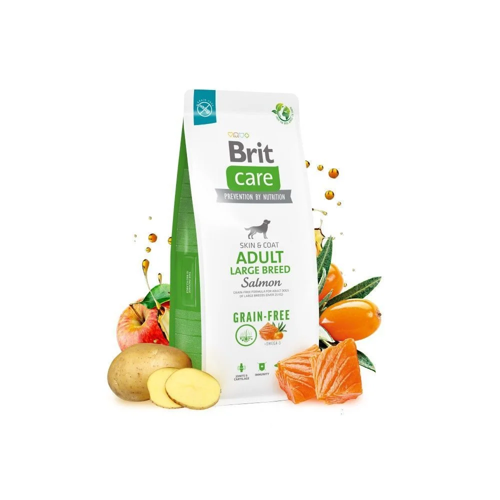 Сухий корм для собак Brit Care Grain-free Adult Large Breed 3 кг - лосось Сухий корм для собак Brit Care Grain-free Adult Large Breed 3 кг - лосось