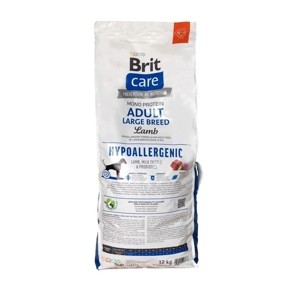 Brit Care Hypoallergenic Large Breed Adult сухой корм для собак 12 кг - ягненок