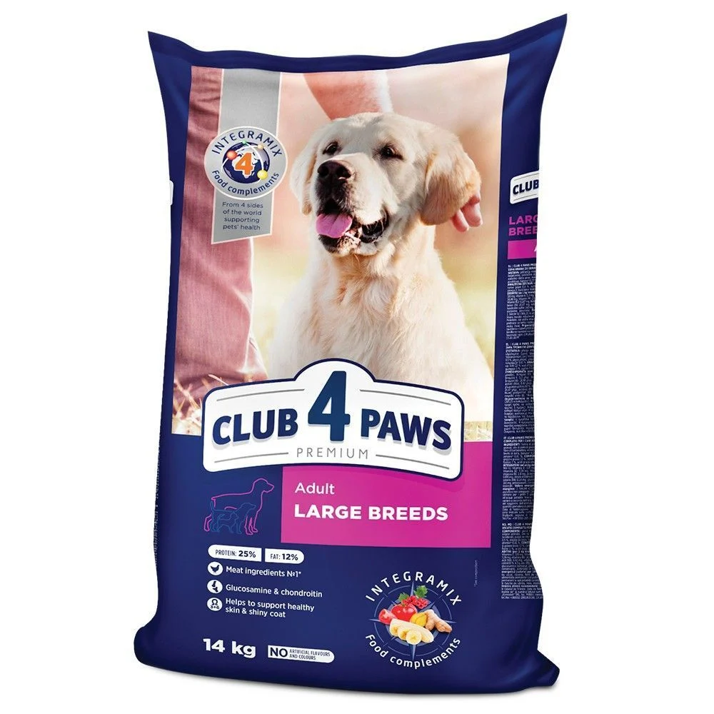 Сухий корм для собак Club 4 Paws Premium Large Breeds 14 кг - курка Сухий корм для собак Club 4 Paws Premium Large Breeds 14 кг - курка