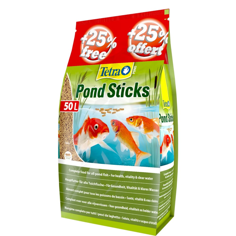 Сухий корм для ставкових риб Tetra в паличках «Pond Sticks» 40 л + 10 л (для всіх ставкових риб) Сухий корм для ставкових риб Tetra в паличках «Pond Sticks» 40 л + 10 л (для всіх ставкових риб)