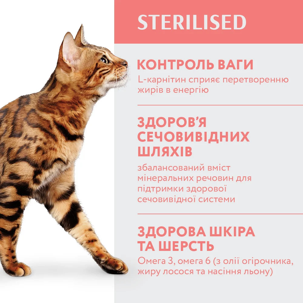 Сухий корм для котів Optimeal Sterilised Adult 1,5 кг - яловичина та сорго Сухий корм для котів Optimeal Sterilised Adult 1,5 кг - яловичина та сорго