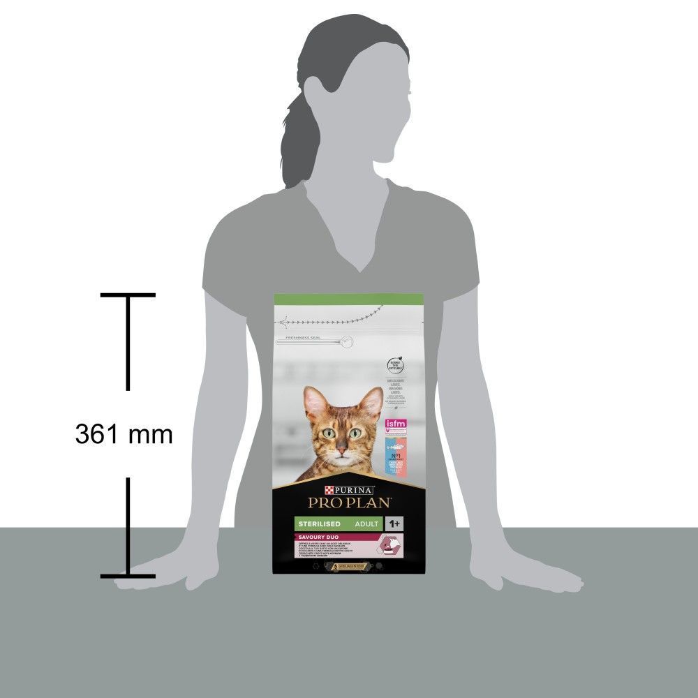 Сухой корм для кошек Pro Plan Sterilised Savoury Duo 1,5 кг - треска и форель Сухой корм для кошек Pro Plan Sterilised Savoury Duo 1,5 кг - треска и форель