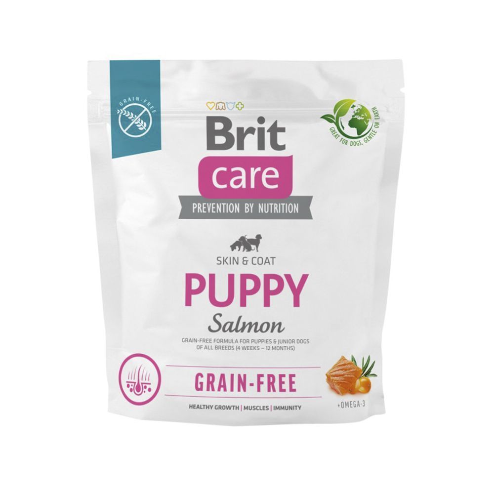 Сухий корм для цуценят Brit Care Grain-Free Puppy 1 кг - лосось Сухий корм для цуценят Brit Care Grain-Free Puppy 1 кг - лосось