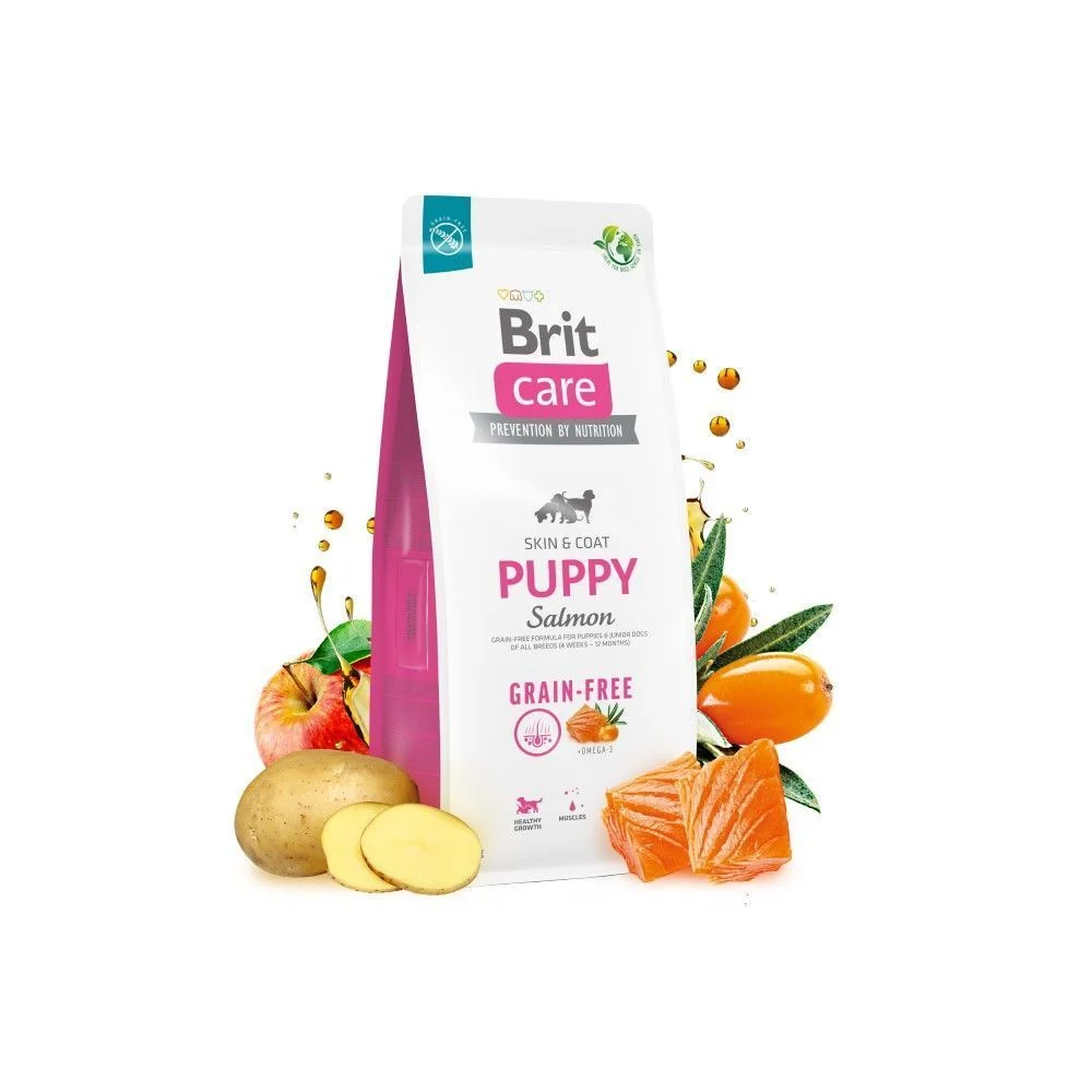 Сухий корм для цуценят Brit Care Grain-Free Puppy 1 кг - лосось Сухий корм для цуценят Brit Care Grain-Free Puppy 1 кг - лосось
