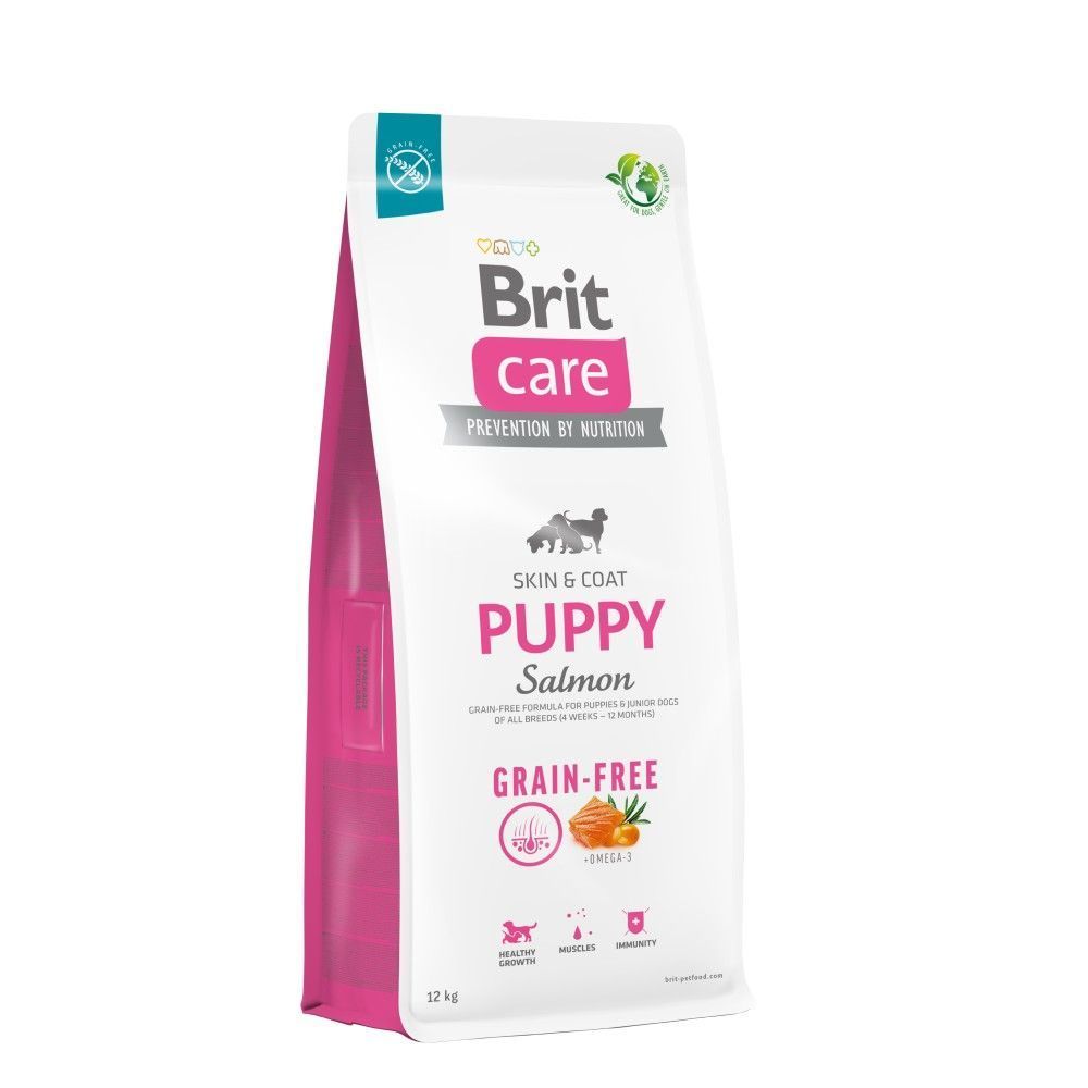 Сухой корм для щенков Brit Care Grain-Free Puppy 12 кг - лосось
