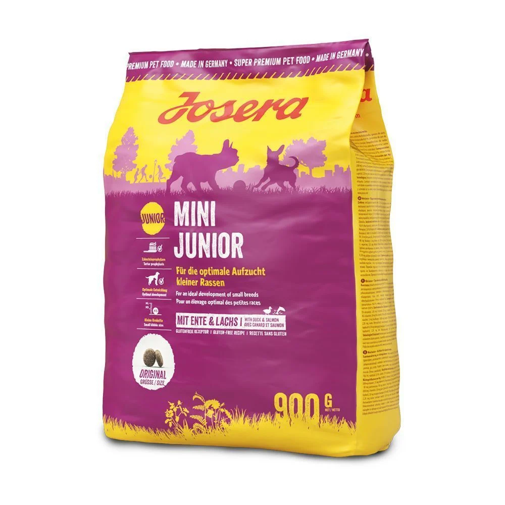 Сухой корм для щенков Josera Mini Junior 900 г — утка и рис Сухой корм для щенков Josera Mini Junior 900 г — утка и рис