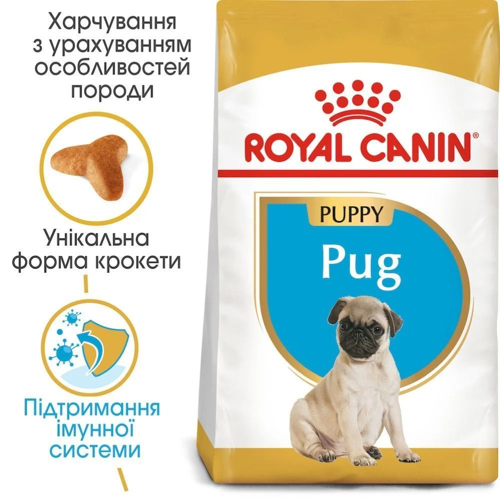 Cухий корм для цуценят Royal Canin Pug Puppy 1,5 кг