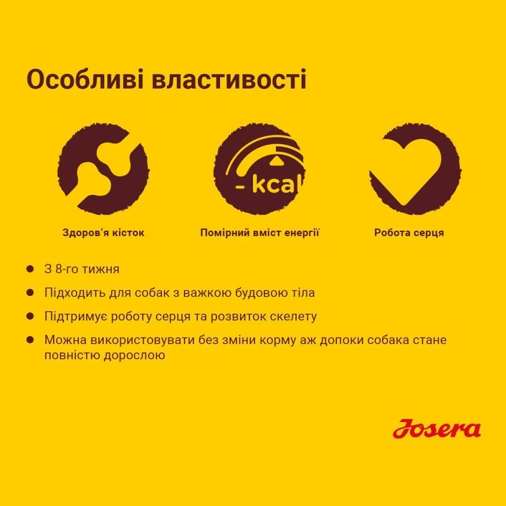 Cухий корм для цуценят Josera Kids 900 г - домашня птиця