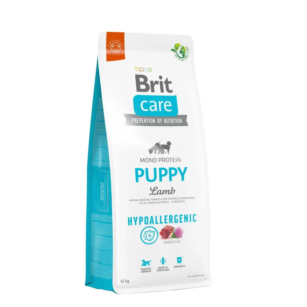Сухой корм для щенков Brit Care Hypoallergenic Puppy 12 кг - ягненок