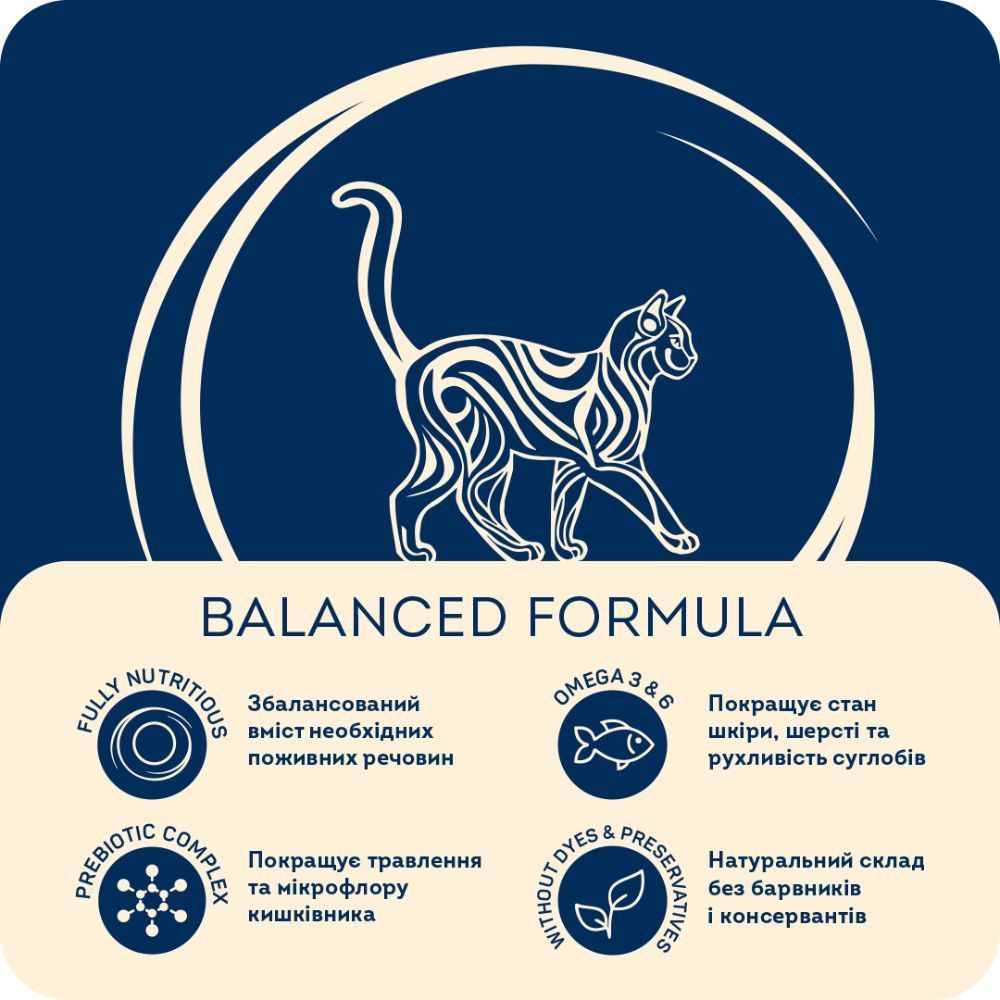 Home Food Sterilised Balanced Formula сухой корм для кошек 10 кг - курица и рыба