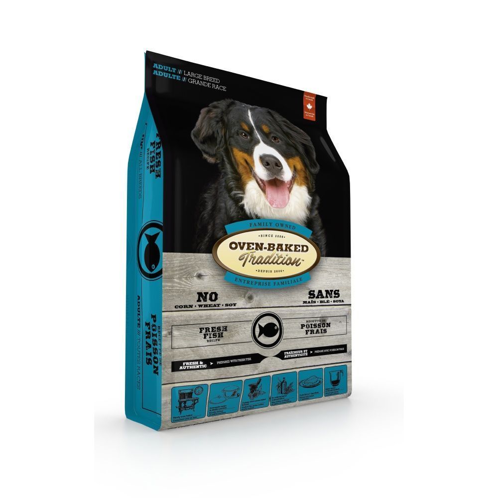 Cухий корм для собак Oven-Baked Tradition Adult Large Breed 11,34 кг - риба