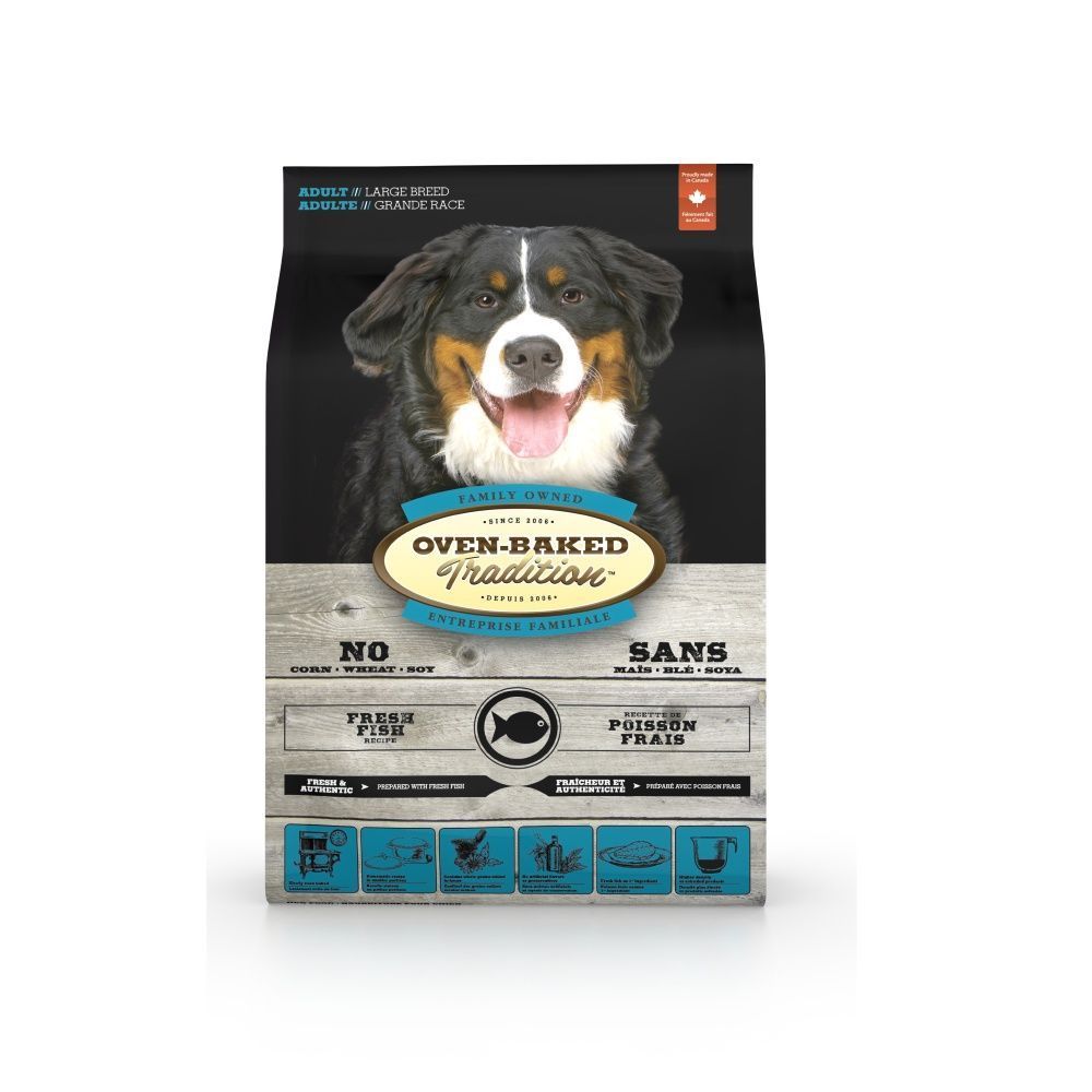 Cухий корм для собак Oven-Baked Tradition Adult Large Breed 11,34 кг - риба