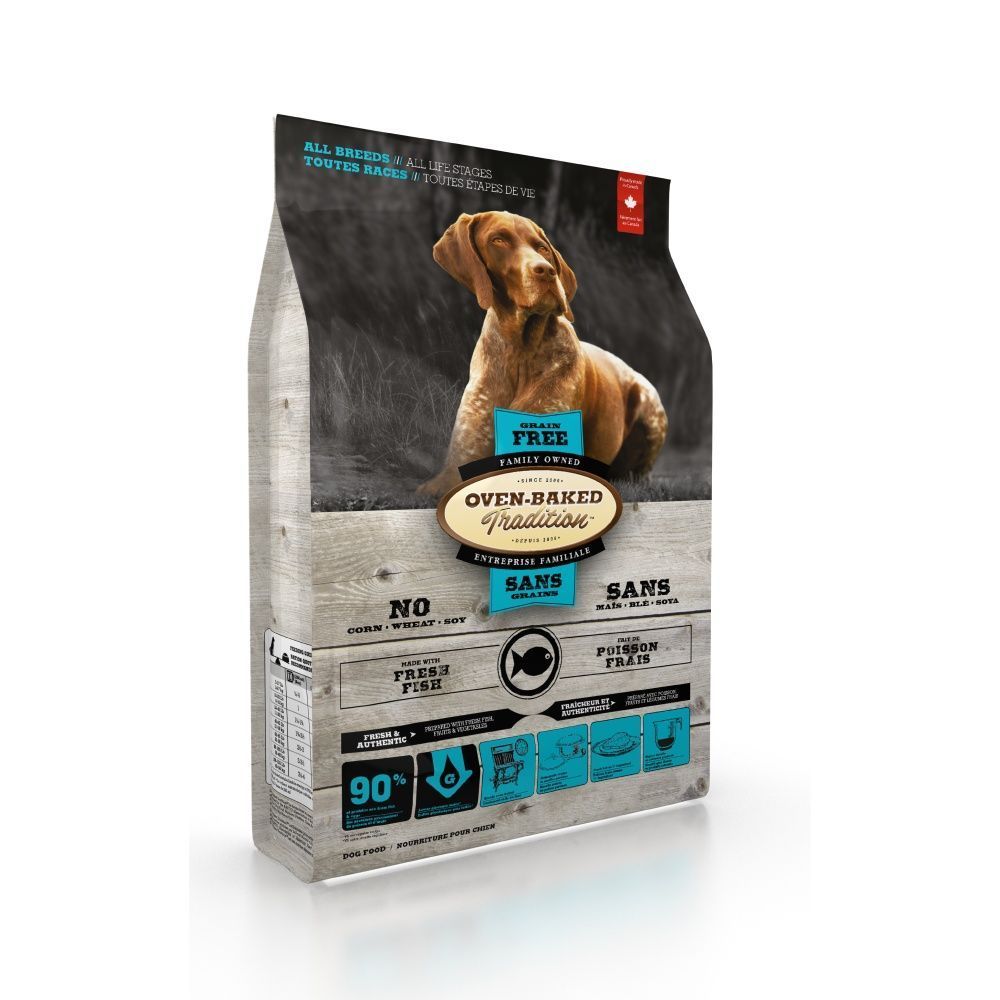 Cухий корм для собак Oven-Baked Tradition All Breeds Grain Free 11,34 кг - риба