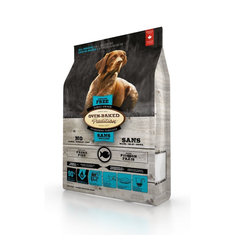 Cухий корм для собак Oven-Baked Tradition All Breeds Grain Free 11,34 кг - риба