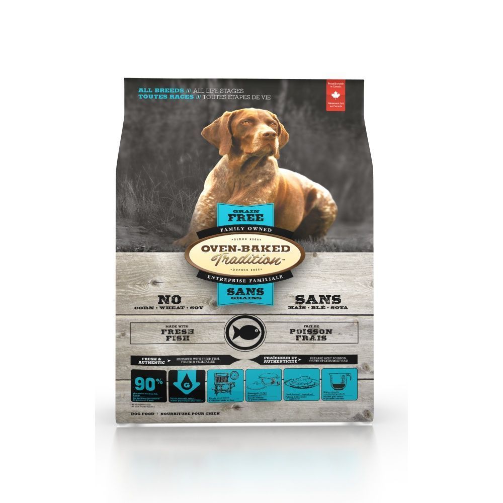 Cухий корм для собак Oven-Baked Tradition All Breeds Grain Free 11,34 кг - риба