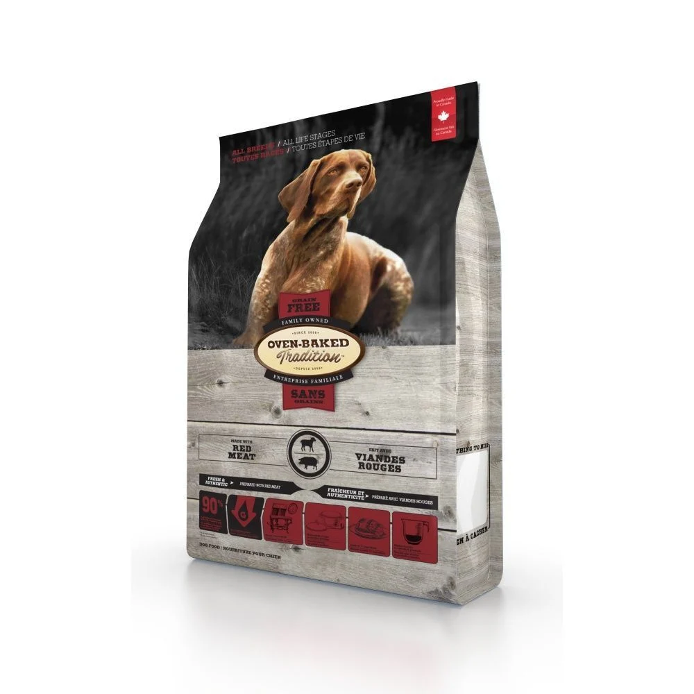 Cухий корм для собак Oven-Baked Tradition All Breeds Grain Free 11,34 кг - червоне мʼясо