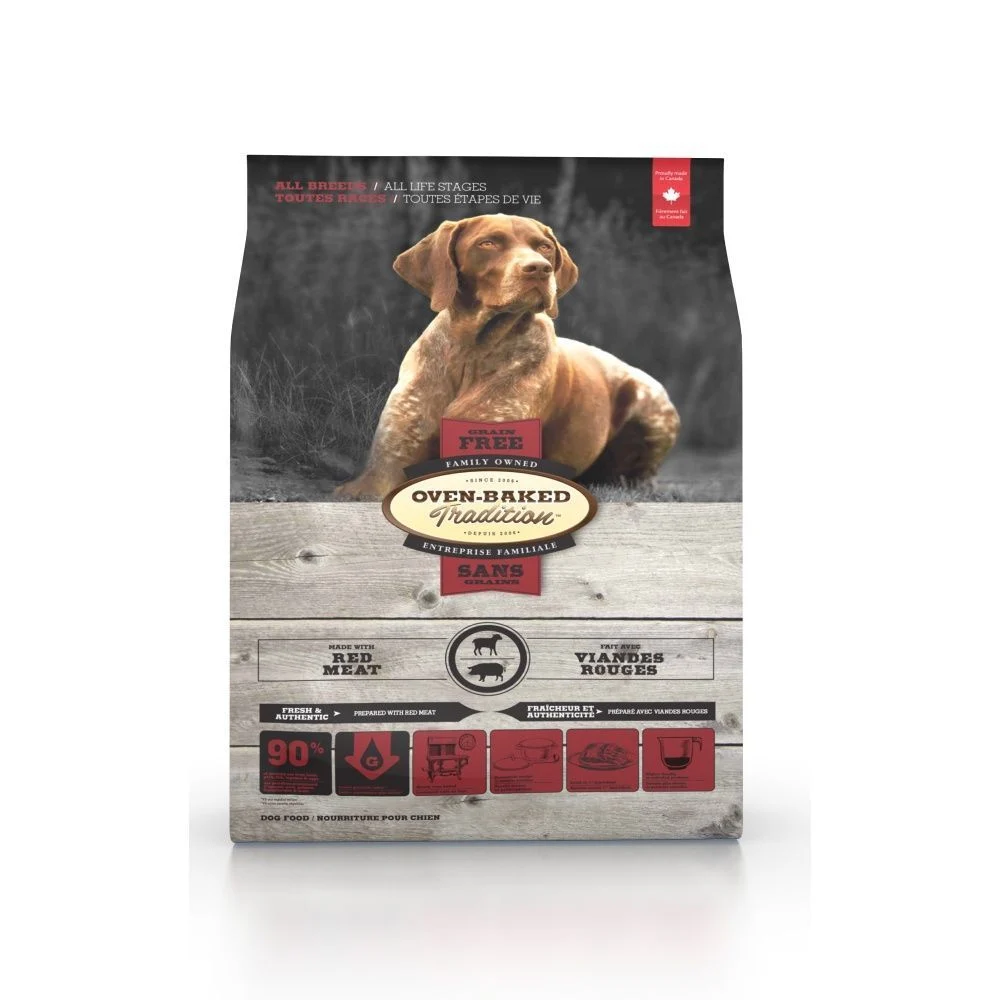 Cухий корм для собак Oven-Baked Tradition All Breeds Grain Free 11,34 кг - червоне мʼясо