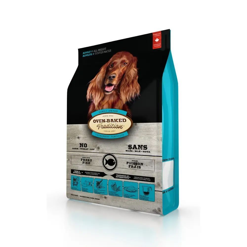 Cухий корм для собак Oven-Baked Tradition Adult All Breeds 11,34 кг - риба