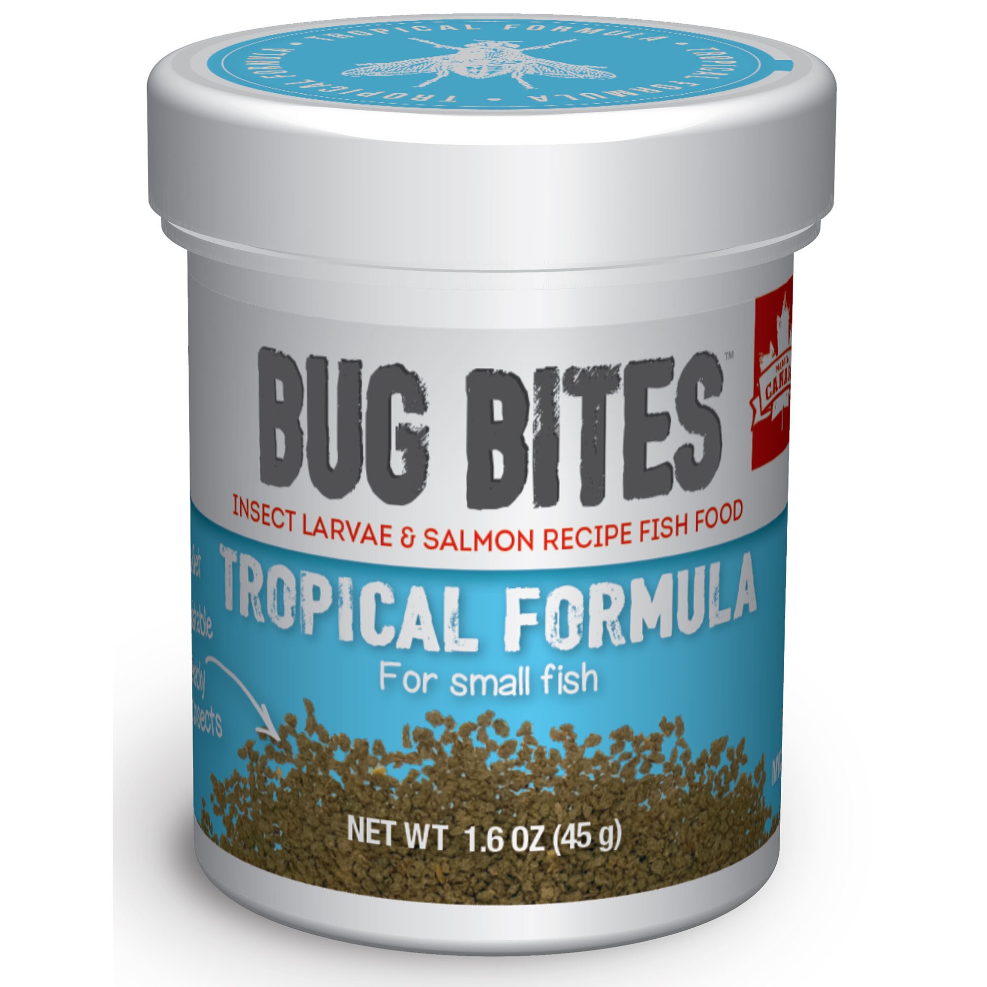 Сухий корм для акваріумних риб Fluval в гранулах «Bug Bites Tropical Formula» 200 мл (для всіх невеликих акваріумних риб)