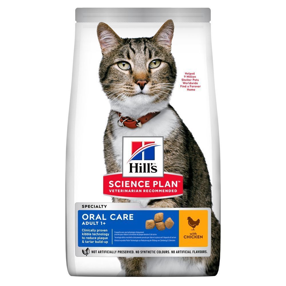 Сухий корм для котів Hill's Science Plan Oral Care Adult 1,5 кг - курка Сухий корм для котів Hill's Science Plan Oral Care Adult 1,5 кг - курка