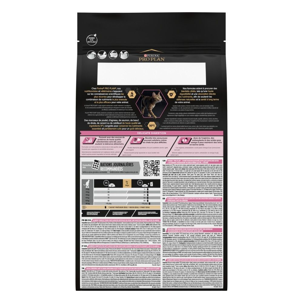 Сухой корм для кошек Pro Plan Adult Delicate Digestion 1,5 кг - ягненок Сухой корм для кошек Pro Plan Adult Delicate Digestion 1,5 кг - ягненок