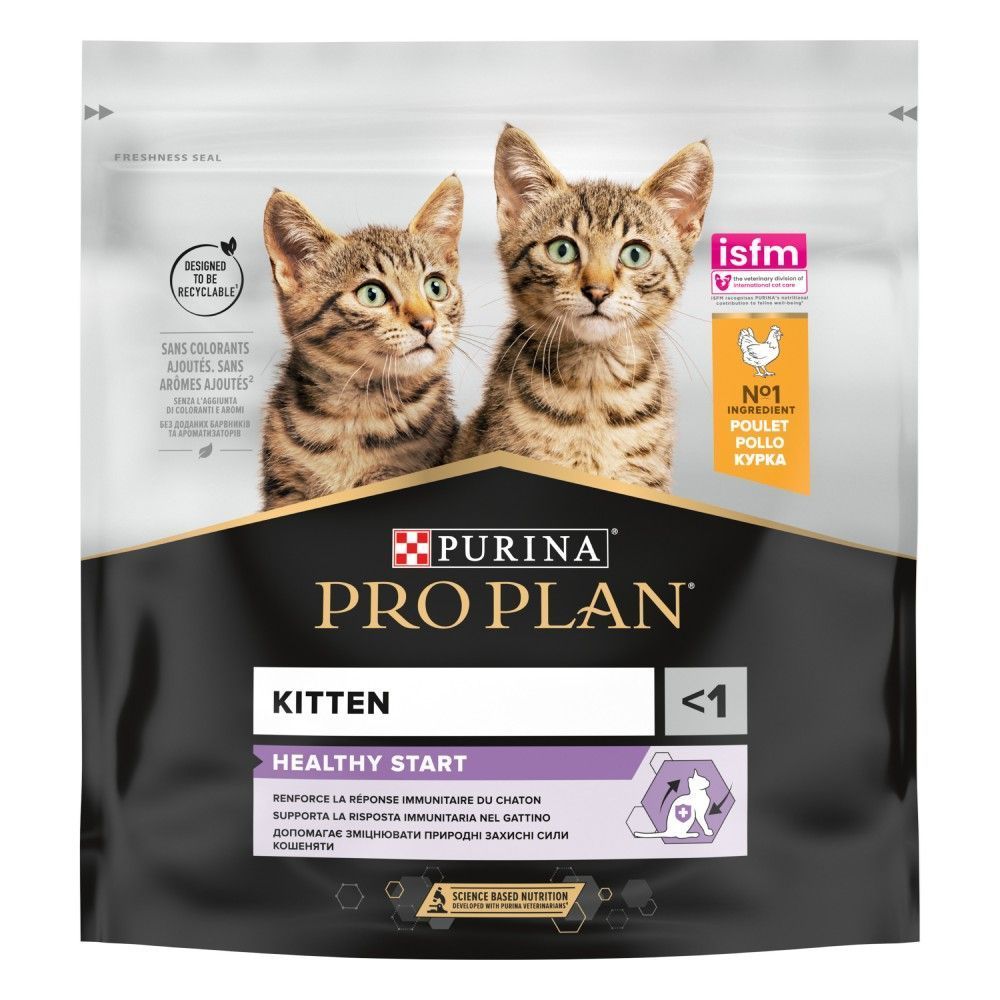 Сухой корм для котят Pro Plan Kitten Healthy Start 400 г - курица Сухой корм для котят Pro Plan Kitten Healthy Start 400 г - курица
