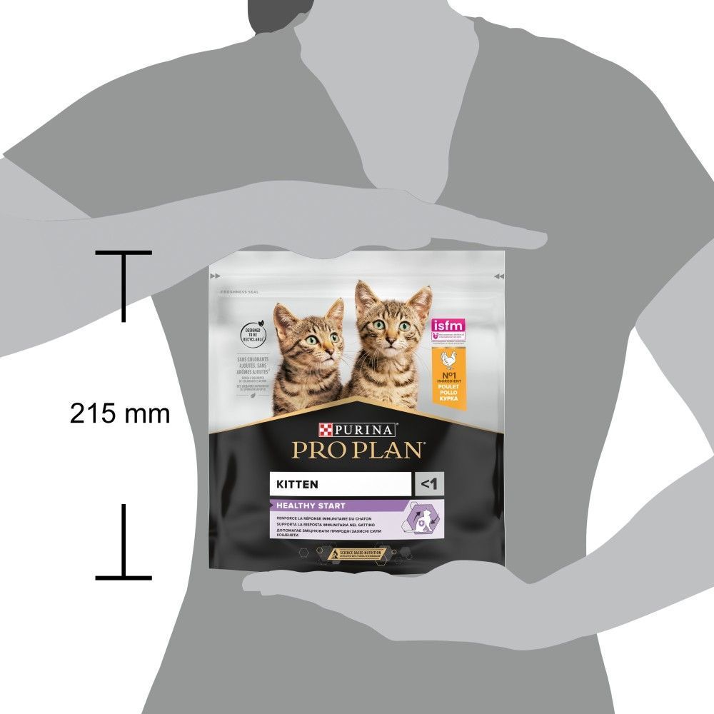 Сухой корм для котят Pro Plan Kitten Healthy Start 400 г - курица Сухой корм для котят Pro Plan Kitten Healthy Start 400 г - курица