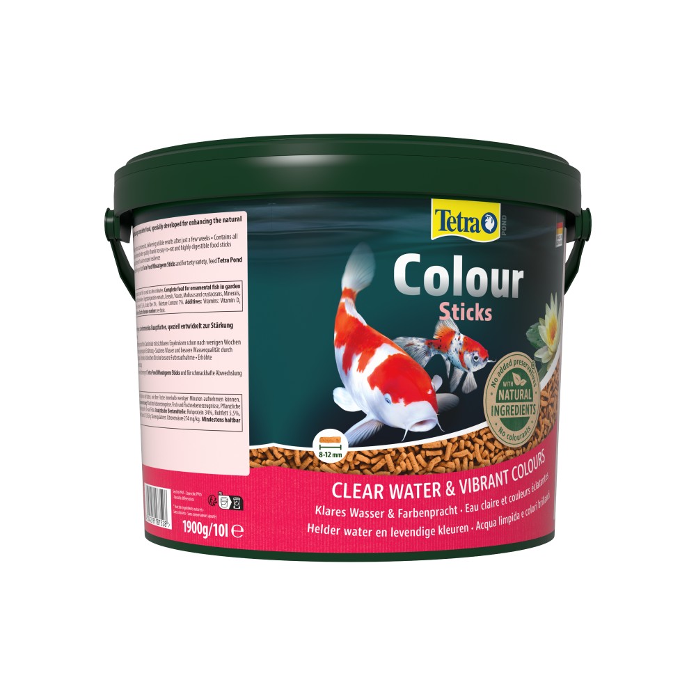 Сухий корм для ставкових риб Tetra Colour Sticks в паличках 10 л
