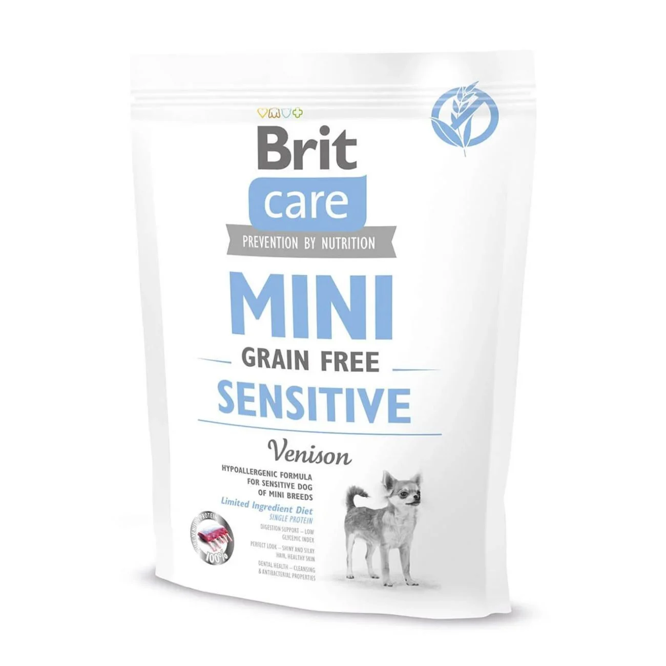 Сухий корм для собак Brit Care Mini GF Sensitive 400 г - оленина